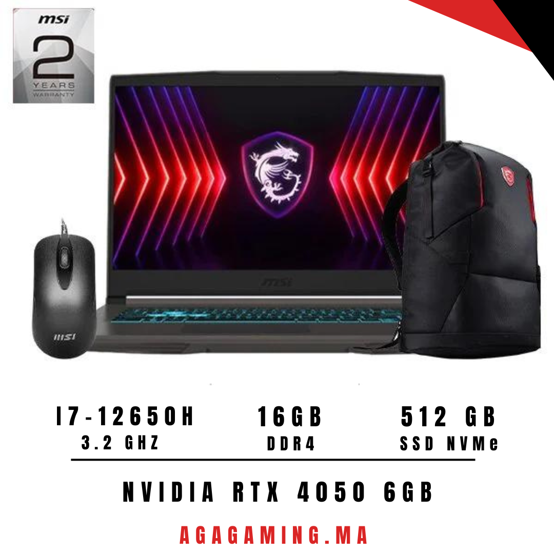MSI THIN 15 B12VE i7-12650H/16GB/512GB SSD/RTX 4050 6GB/15.6” MSI THIN 15 B12VE i7-12650H/16GB/512GB SSD/RTX 4050 6GB/15.6”